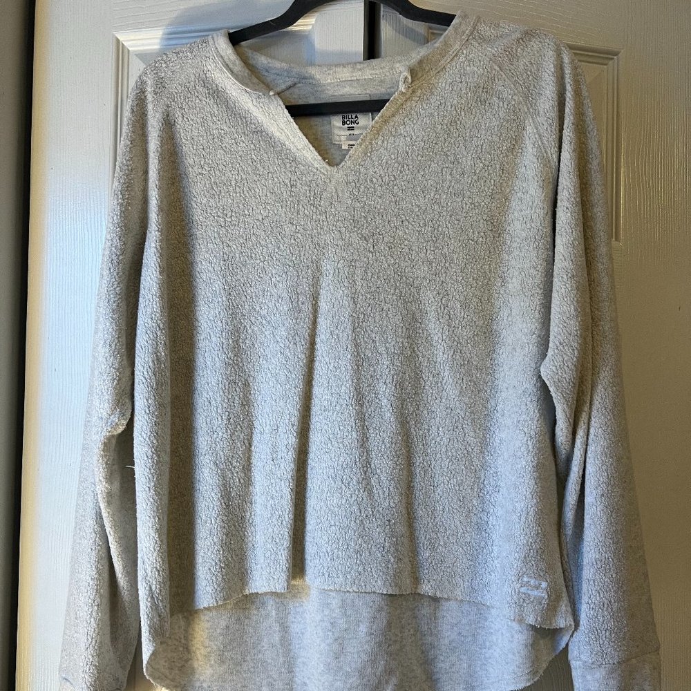 Billabong Gray Long Sleeve Shirt | Size M